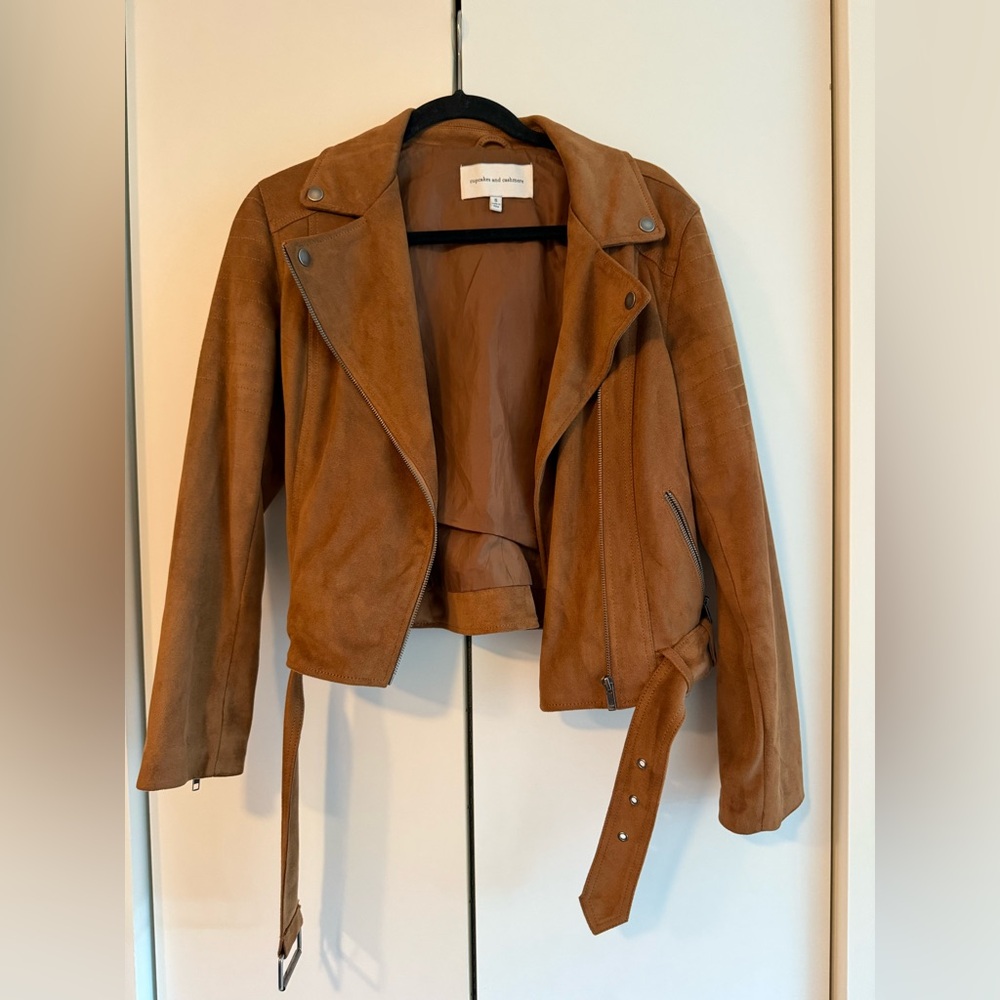 Cupcakes & cashmere suede jacket
